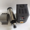 eje del cnc 1.5kw 2.2kw motor del eje cnc de refrigeración por aire con inversor y soporte